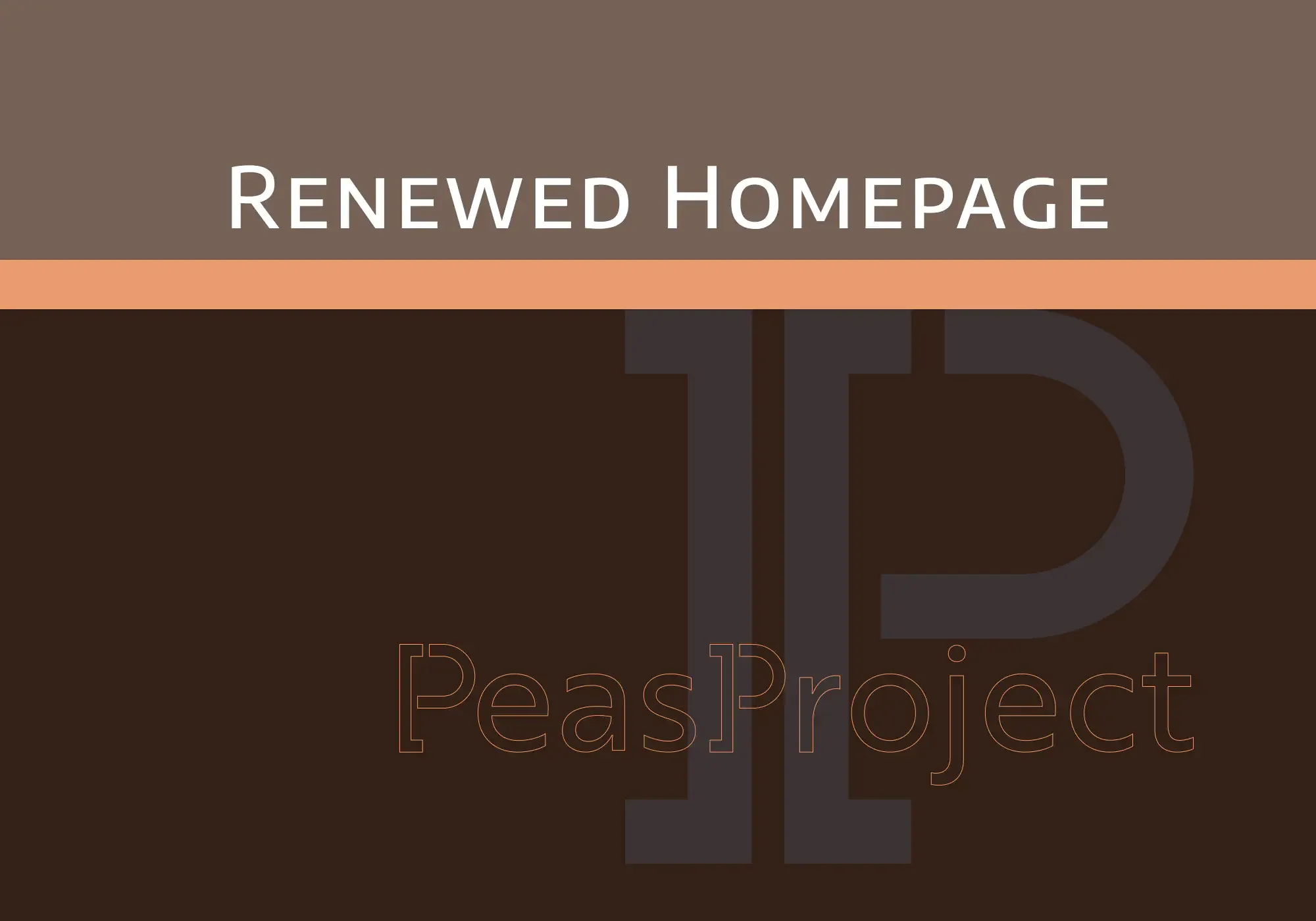 homepage renewed