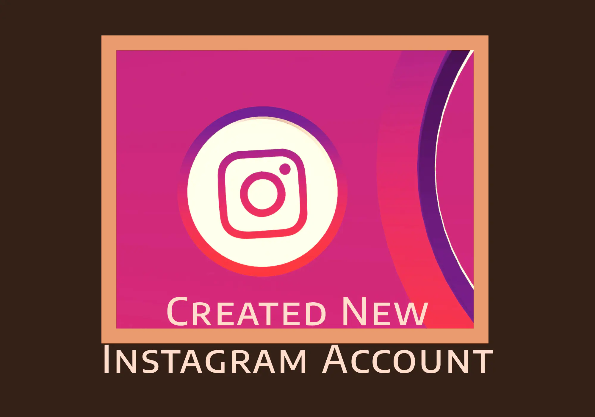created instagram account