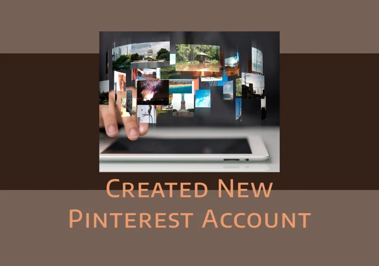 created pinterest account