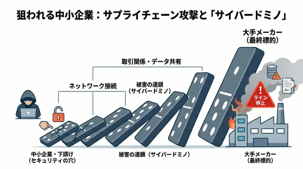 サプライチェーン攻撃とサイバードミノ